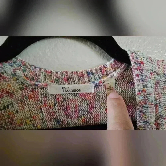 89th Madison Size M knit cardigan multicolor - Picture 7 of 14